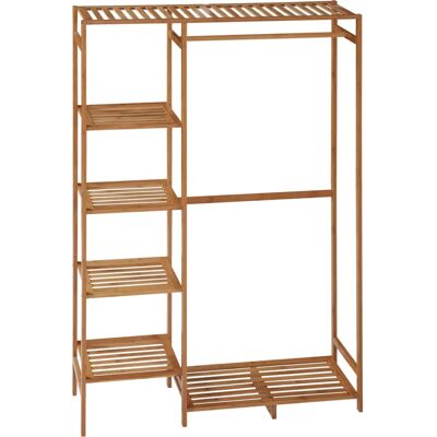 Homcom Perchero de Bambú - 6 Estantes, Fijación a Pared, 90x30x145 cm Homcom Perchero de Bambú - 6 Estantes, Fijación a Pared, 90x30x145 cm