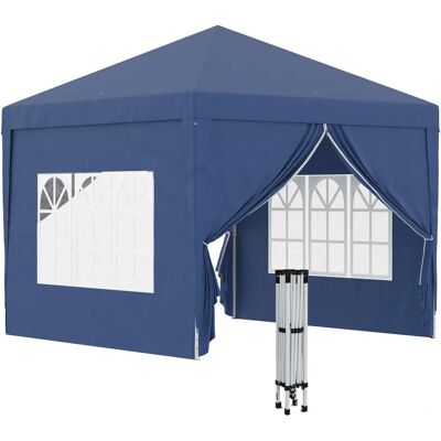 Carpa plegable de jardín 3x3m Outsunny con paredes removibles - Tienda para exteriores Carpa plegable de jardín 3x3m Outsunny con paredes removibles - Tienda para exteriores