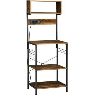 Estantería de Cocina Homcom con Tomas de Corriente - Tipo Cocina Estantería de Cocina Homcom con Tomas de Corriente - Tipo Cocina