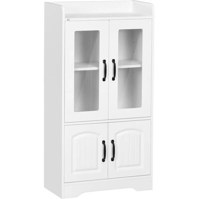 Vitrina Homcom con Puertas de Vidrio y Estantes Ajustables - Salón Vitrina Homcom con Puertas de Vidrio y Estantes Ajustables - Salón