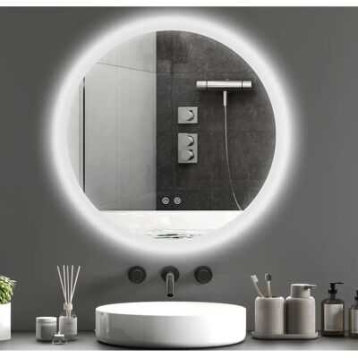Espejo de baño redondo con luces LED - Antivaho - 70x70cm Espejo de baño redondo con luces LED - Antivaho - 70x70cm