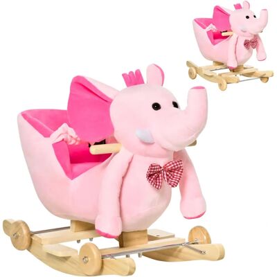 Homcom Juguete de Equilibrio para Bebés - Rosa - 2 en 1, 32 Canciones, 60kg Soporta Homcom Juguete de Equilibrio para Bebés - Rosa - 2 en 1, 32 Canciones, 60kg Soporta