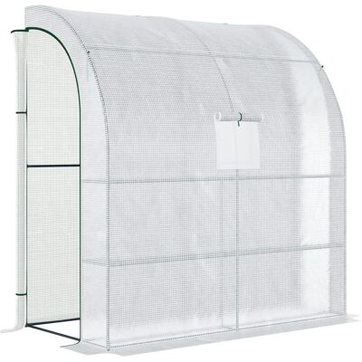 Invernadero de Acero Blanco Outsunny - 200x100x215 cm Invernadero de Acero Blanco Outsunny - 200x100x215 cm