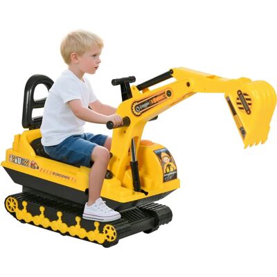 Homcom Excavadora Infantil Correpasillos - Brazo Móvil, Almacenaje, Sin Pilas Homcom Excavadora Infantil Correpasillos - Brazo Móvil, Almacenaje, Sin Pilas