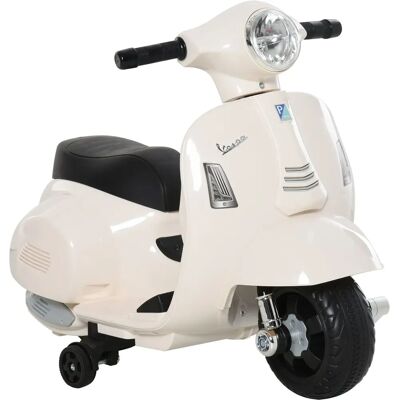 Homcom Moto Eléctrica Vespa para Niños - Blanco - 66,5x38x52 cm Homcom Moto Eléctrica Vespa para Niños - Blanco - 66,5x38x52 cm