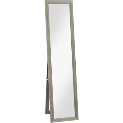 Espejo de cuerpo entero Homcom - Rectangular, Gris, Pared o Piso Espejo de cuerpo entero Homcom - Rectangular, Gris, Pared o Piso