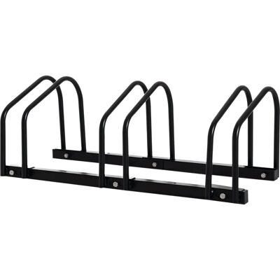 Homcom Porte-Vélos - Support en Acier pour 3 Vélos Intérieur/Extérieur - Publicité Homcom Porte-Vélos - Support en Acier pour 3 Vélos Intérieur/Extérieur - Publicité