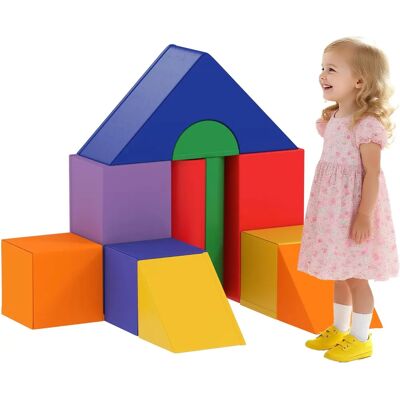 Homcom Juego de Bloques de Espuma Multicolor para Niños - 11 Piezas Homcom Juego de Bloques de Espuma Multicolor para Niños - 11 Piezas