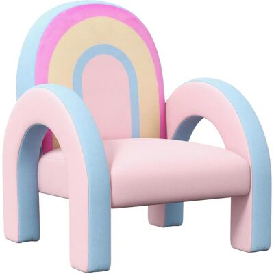 Sillón Arcoíris para Niños ZONEKIZ - Asiento Suave y Cómodo Sillón Arcoíris para Niños ZONEKIZ - Asiento Suave y Cómodo