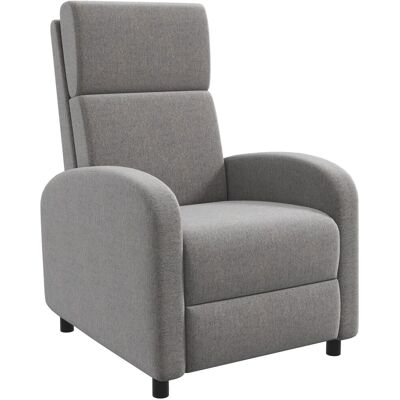 Sillón Relax Reclinable Homcom - Hasta 160° - Gris Sillón Relax Reclinable Homcom - Hasta 160° - Gris