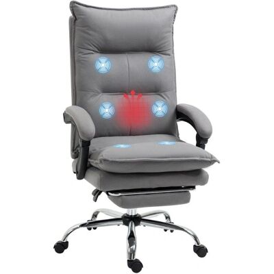 Silla de Oficina Vinsetto con Masaje y Calefacción - Gris Silla de Oficina Vinsetto con Masaje y Calefacción - Gris