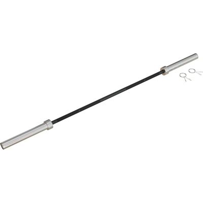 SPORTNOW Barra de Pesas de Acero 180cm Ø50mm Carga 200kg Gimnasio SPORTNOW Barra de Pesas de Acero 180cm Ø50mm Carga 200kg Gimnasio
