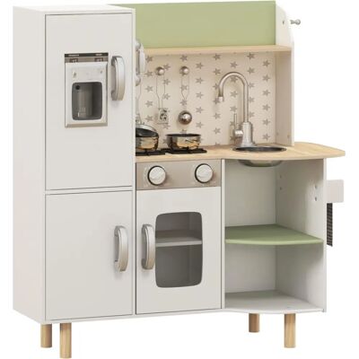 Cocina de juguete de madera AIYAPLAY con máquina de hielo, fregadero Cocina de juguete de madera AIYAPLAY con máquina de hielo, fregadero