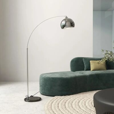 Lampadaire Arc Ajustable Homcom - Style Moderne E27 40W - Publicité Lampadaire Arc Ajustable Homcom - Style Moderne E27 40W - Publicité