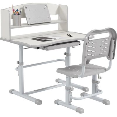 ZONA KIZ Juego de escritorio y silla ajustable para niños ZONA KIZ Juego de escritorio y silla ajustable para niños