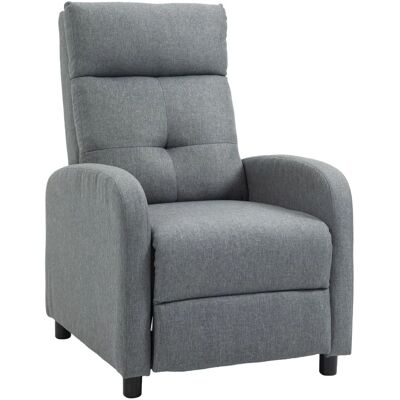 Sillón relax gris HOMCOM - Ajustable y Modern Sillón relax gris HOMCOM - Ajustable y Modern