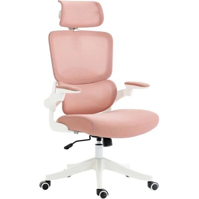 Silla de Oficina de Malla Vinsetto - Rosa con Soporte Alto Silla de Oficina de Malla Vinsetto - Rosa con Soporte Alto