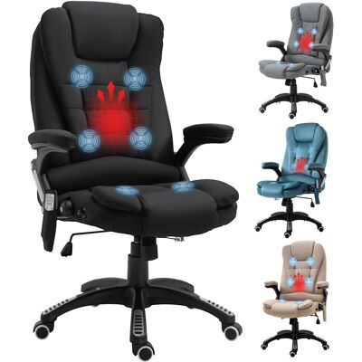 Silla de Oficina con Masaje y Calefacción de Vinsetto - Negro Silla de Oficina con Masaje y Calefacción de Vinsetto - Negro
