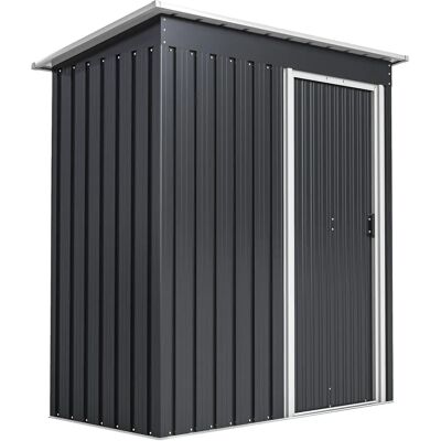 Outsunny - Cobertizo metálico - 163x89x182 cm - Cobertizo de jardín Outsunny - Cobertizo metálico - 163x89x182 cm - Cobertizo de jardín