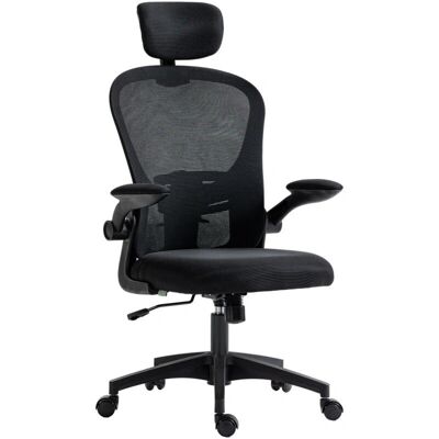 Silla de Oficina Vinsetto de Malla - Soporte para Cabeza y Lumbar Ajustable - 120kg Silla de Oficina Vinsetto de Malla - Soporte para Cabeza y Lumbar Ajustable - 120kg