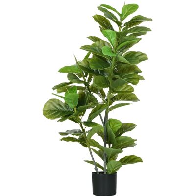 Homcom Árbol Ficus Artificial - 110cm con 90 Hojas Decorativo Homcom Árbol Ficus Artificial - 110cm con 90 Hojas Decorativo