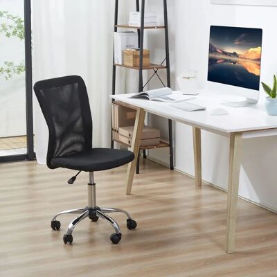 Silla de Oficina Vinsetto - Malla, Ajustable, Negra - Muebles de Oficina Silla de Oficina Vinsetto - Malla, Ajustable, Negra - Muebles de Oficina
