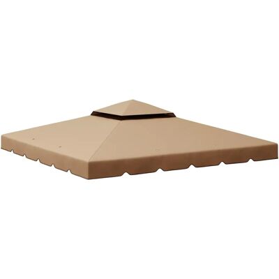 Cubierta de toldo doble de 3x3m Outsunny Cubierta de toldo doble de 3x3m Outsunny
