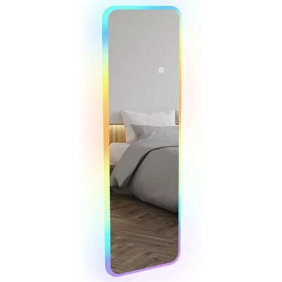 Espejo de cuerpo entero Homcom con luces LED RGB - Decoración de pared Espejo de cuerpo entero Homcom con luces LED RGB - Decoración de pared