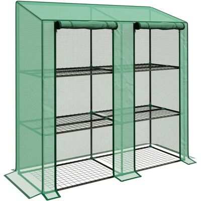 Invernadero de Jardín Outsunny - 3 Niveles, 6 Estantes, 143x46x151 cm Invernadero de Jardín Outsunny - 3 Niveles, 6 Estantes, 143x46x151 cm