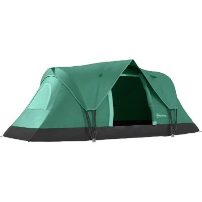 Tiendas de campaña familiares Outsunny - Impermeable, 5-6 Personas - Verde Tiendas de campaña familiares Outsunny - Impermeable, 5-6 Personas - Verde