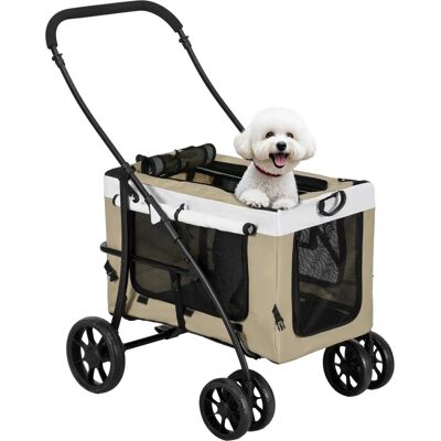 PawHut cochecito para perros - Carrito plegable y desmontable PawHut cochecito para perros - Carrito plegable y desmontable