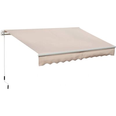 Toldo Retráctil Manual Outsunny - 295x200 cm - Sombrilla para Balcón Toldo Retráctil Manual Outsunny - 295x200 cm - Sombrilla para Balcón
