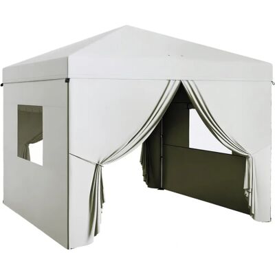 Gazebo de Jardim Outsunny 3x3m com Paredes Laterais Gazebo de Jardim Outsunny 3x3m com Paredes Laterais