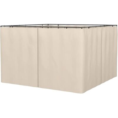 Paredes Laterales de Jardín Outsunny 302x205 cm Beige - Paredes Laterales Paredes Laterales de Jardín Outsunny 302x205 cm Beige - Paredes Laterales