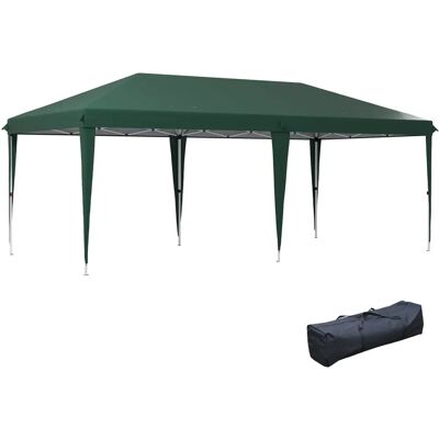 Outsunny - Cenador de Jardín 6x3 m Gazebo - Altura ajustable - 3 Niveles - Gazebo de jardín Outsunny - Cenador de Jardín 6x3 m Gazebo - Altura ajustable - 3 Niveles - Gazebo de jardín