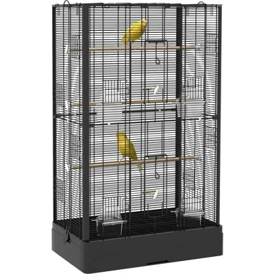 PawHut Vogelskooi - 61x36,5x98 cm met Perches & Verwijderbare Lade PawHut Vogelskooi - 61x36,5x98 cm met Perches & Verwijderbare Lade