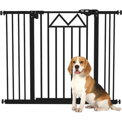 Barrera para mascotas ajustable PawHut - Puerta de seguridad Barrera para mascotas ajustable PawHut - Puerta de seguridad