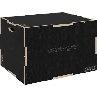 Caja Pliométrica Sportnow - Madera de Haya, 3 Alturas - Soporta 120kg Caja Pliométrica Sportnow - Madera de Haya, 3 Alturas - Soporta 120kg