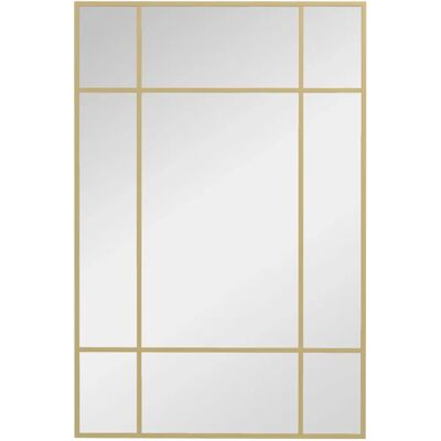 Espejo de Pared Homcom Estilo Ventana - 90x60 cm - Decorativo Rectangular Espejo de Pared Homcom Estilo Ventana - 90x60 cm - Decorativo Rectangular