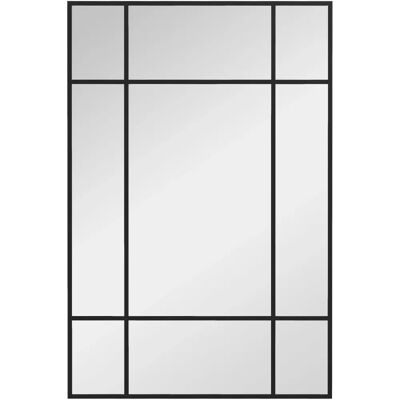 Espelho de parede retangular Homcom - Design de janela - 90x60cm - Decoração Espelho de parede retangular Homcom - Design de janela - 90x60cm - Decoração