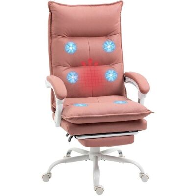Silla de Masaje Reclinable Rosa Vinsetto - Oficina y Relajación Silla de Masaje Reclinable Rosa Vinsetto - Oficina y Relajación