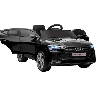 Coche eléctrico infantil HOMCOM Audi E-tron - Negro - 3-5 km/h Coche eléctrico infantil HOMCOM Audi E-tron - Negro - 3-5 km/h