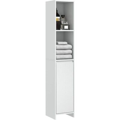 Homcom Modelo 834-717v80wt Armario Alto de Baño Blanco con Múltiples Compartimentos Homcom Modelo 834-717v80wt Armario Alto de Baño Blanco con Múltiples Compartimentos