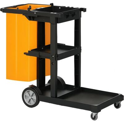 Carro de Limpieza HOMCOM con Bolsa Impermeable de 90L Carro de Limpieza HOMCOM con Bolsa Impermeable de 90L