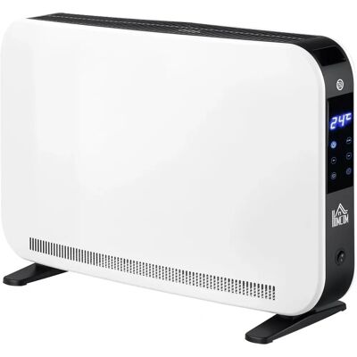 Calefactor Eléctrico HOMCOM 1830-2180W Blanco 3 Modos Calefactor Eléctrico HOMCOM 1830-2180W Blanco 3 Modos