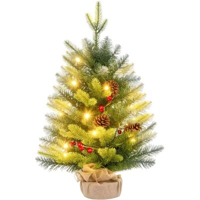 Árvore de Natal HOMCOM com luzes - 60cm Árvore de Natal HOMCOM com luzes - 60cm
