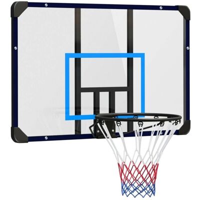 Panier de basketball mural SPORTNOW - Acier et polycarbonate - Intérieur/Extérieur - Publicité Panier de basketball mural SPORTNOW - Acier et polycarbonate - Intérieur/Extérieur - Publicité