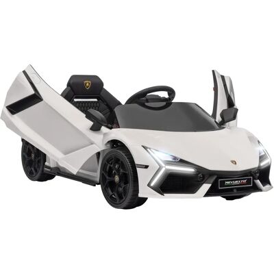 AIYAPLAY Coche eléctrico Lamborghini Revuelto para niños - Blanco - Vehículo infantil eléctrico AIYAPLAY Coche eléctrico Lamborghini Revuelto para niños - Blanco - Vehículo infantil eléctrico