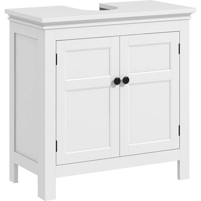 Armario de baño HOMCOM con estante ajustable - Blanco Armario de baño HOMCOM con estante ajustable - Blanco