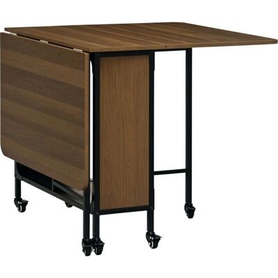 Mesa Plegable HOMCOM con Ruedas - Ahorro de Espacio Mesa Plegable HOMCOM con Ruedas - Ahorro de Espacio